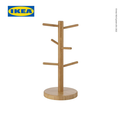[EZO.0501655] IKEA OSTBIT Rak Kaki Bambu Standing Pengering Gelas