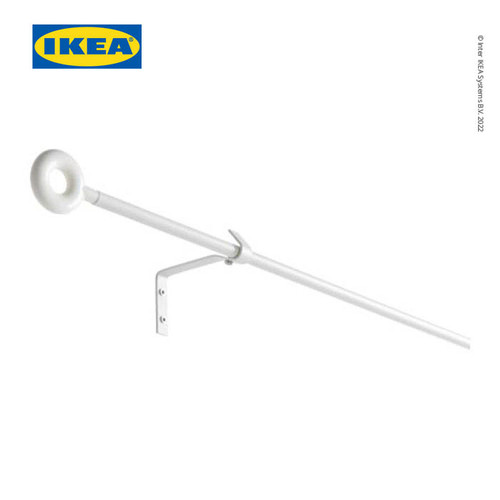 [EZO.0501656] IKEA IRJA Set Rel Batang Gorden Putih 140cm