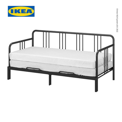 [EZO.0501662] IKEA FYRESDAL Rangka Dipan 80x200 cm Hitam Bahan Baja