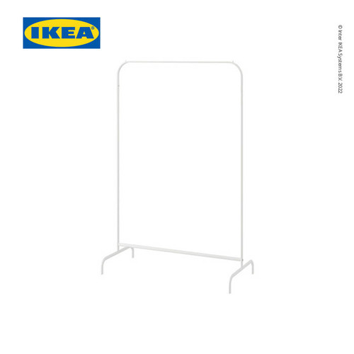 [EZO.0501663] IKEA MULIG Stand Gantungan Pakaian Putih 99x152 cm