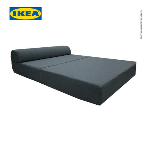 [EZO.0501670] IKEA NYKIL Sofa bed Abu-Abu Tua 2 Dudukan
