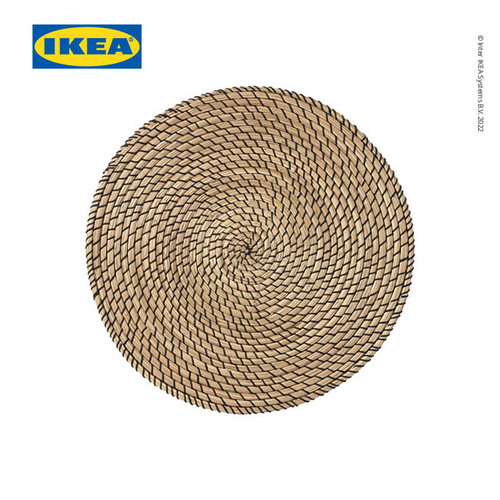 [EZO.0501675] IKEA LATTAD Alas Piring untuk Meja Makan 37 cm Hitam