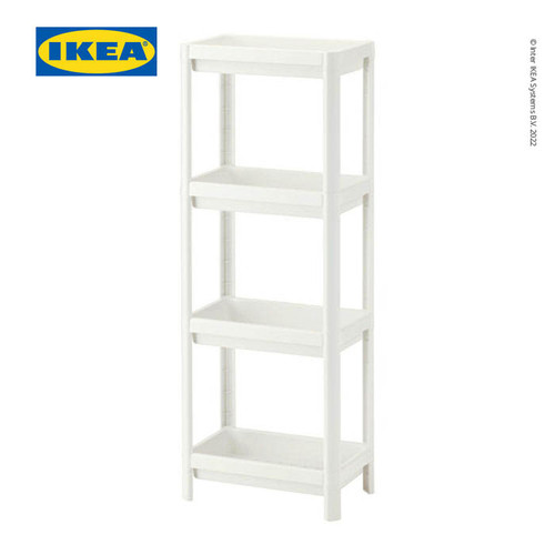 [EZO.0501692] IKEA VESKEN Rak Kamar Mandi 4 Susun Minimalis 36x23x100 cm