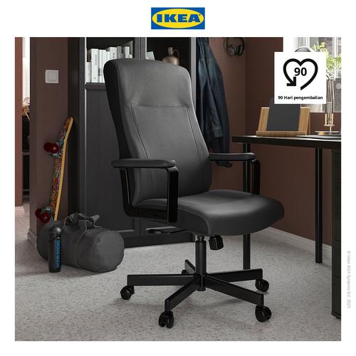 [EZO.0501695] IKEA MILLBERGET Kursi Kerja Putar dengan Sandaran Tangan