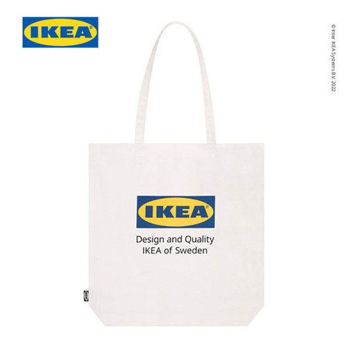 [EZO.0501701] IKEA EFTERTRADA Tote Bag Bahan Katun - Putih