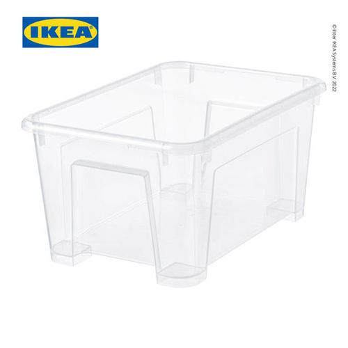 [EZO.0501705] IKEA SAMLA Kotak Penyimpanan Transparan Tanpa Tutup 28x19x14 cm / 5l