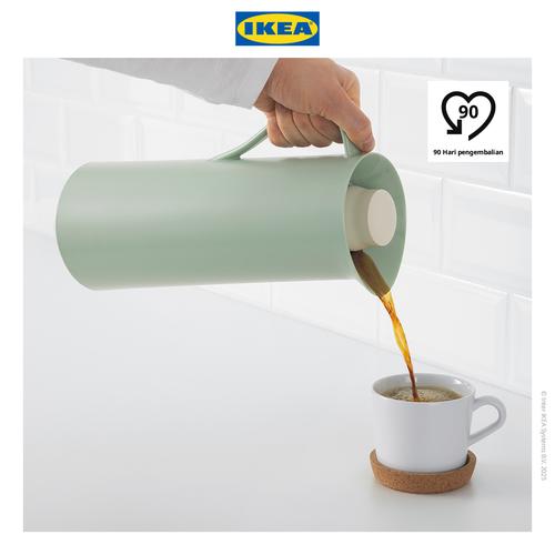 [EZO.0501722] IKEA BEHOVD Termos Kopi dan Teh Hijau Muda/Krem 1l
