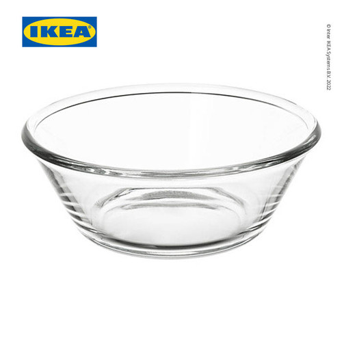 [EZO.0501732] IKEA VARDAGEN Mangkuk Saji Kaca Bening 20cm