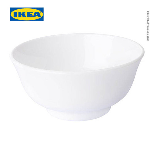 [EZO.0501737] IKEA OFTAST Mangkuk Nasi Keramik Putih 11cm