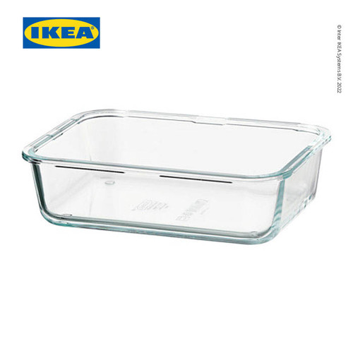 [EZO.0501742] IKEA 365+ Tempat Makanan Kaca Persegi Panjang 1l