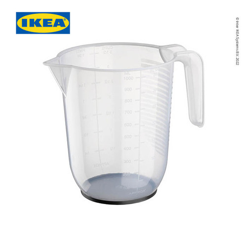 [EZO.0501757] IKEA BEHOVA Cangkir Ukur / Gelas Takar Transparant 1L
