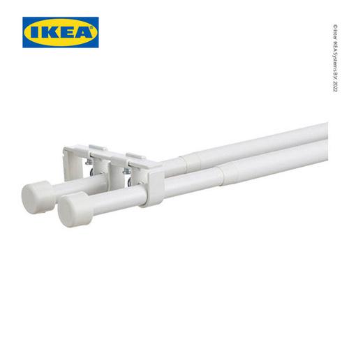 [EZO.0501760] IKEA BEKRAFTA Set Batang Dua Gorden Putih 120-210cm 19mm