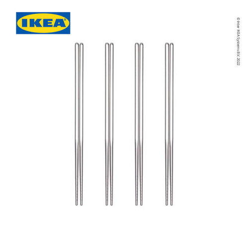 [EZO.0501773] IKEA SNABBLAGAT Sumpit Makan Bahan Baja 4 pcs