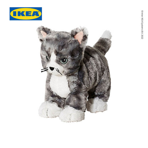 [EZO.0501788] IKEA LILLEPLUTT Boneka Kucing 26 cm Bahan Poliester