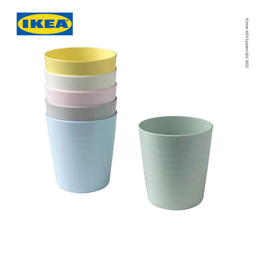 [EZO.0501798] IKEA KALAS Gelas Bayi Warna-Warni Isi 6pcs BPA Free