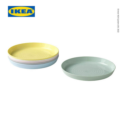 [EZO.0501799] IKEA KALAS Piring Makan Bayi Warna-Warni Isi 6pcs BPA Free