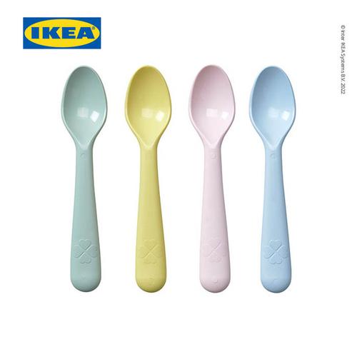 [EZO.0501800] IKEA KALAS Sendok Makan Bayi Warna-Warni Isi 4pcs BPA Free