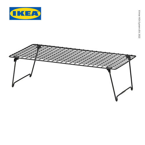 [EZO.0501809] IKEA GREJIG Rak Sepatu Hitam Dapat Dilipat 58x27 cm