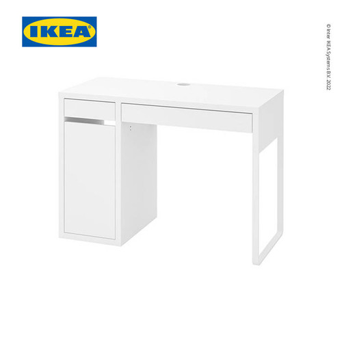 [EZO.0501816] IKEA MICKE Meja Kerja dengan Laci Putih 105x50 cm