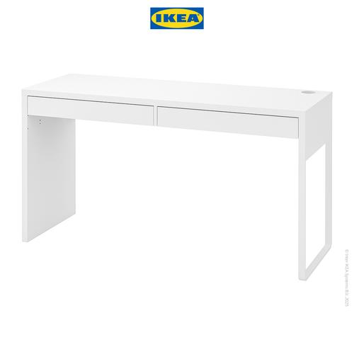 [EZO.0501050] IKEA MICKE Meja Kerja dengan Laci Putih 142x50 cm
