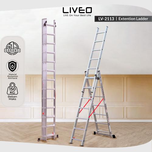 [EZO.6000024] TANGGA EXTENSION LADDER LIVEO LV-2113