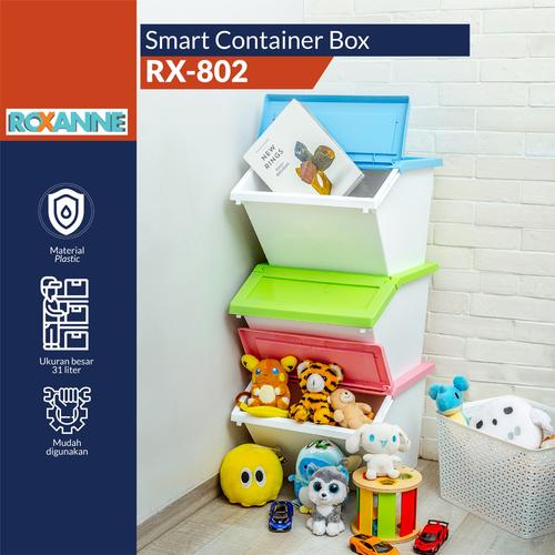 [EZO.6000039] Kontainer Plastik Roxanne RX-802 / Container Box Tempat Penyimpanan