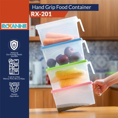 [EZO.6000043] ROXANNE Kotak Penyimpanan Makanan / Food Container / Wadah Kotak Makan