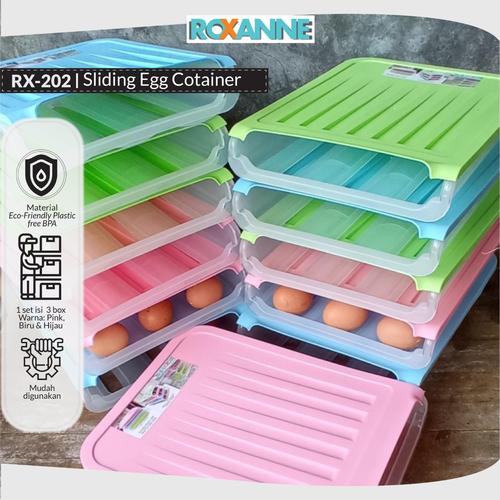 [EZO.6000052] ROXANNE Sliding Egg Container RX-202