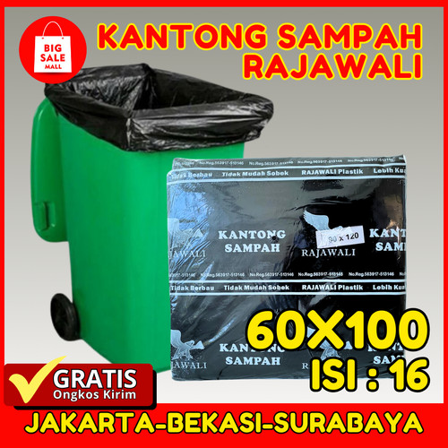 [EZO.6200022] Kantong Plastik Sampah 60x100 cm isi16pcs Plastik Packing online shop