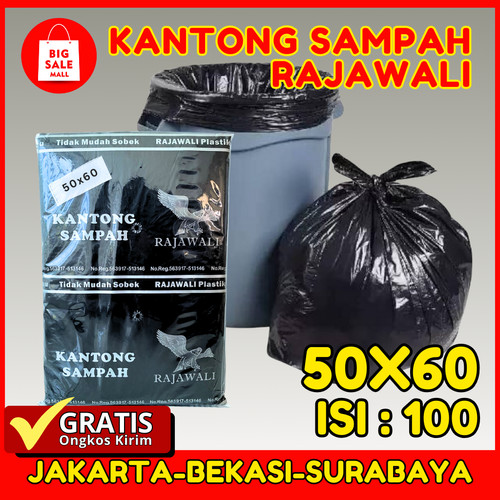 [EZO.6200023] Kantong Plastik Sampah 50 x 60cm isi 100 lembar Plastik Packing