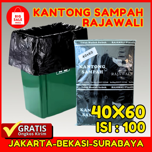 [EZO.6200024] Kantong Plastik Sampah 40 x 60cm isi 100 lembar Plastik Packing