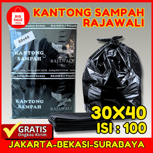 [EZO.6200026] Kantong Plastik Sampah 30 x 40cm isi 100 lembar Extra Tebal Tidak Bau