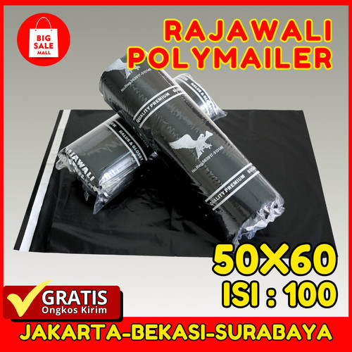 [EZO.6200035] Plastik Polymailer 50 x 60CM isi 100pcs RAJAWALI Olshop Tebal +Perekat