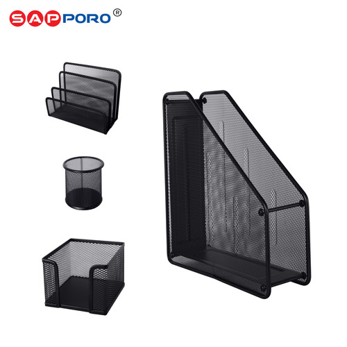 [EZO.6800078] SAPPORO ARNES - Set Rak Perlengkapan Kantor | Office Organizer Set Besi Meja