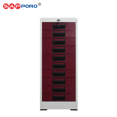 [EZO.6800087] SAPPORO BAMBURG 10 -  Lemari Kantor | Lemari Laptop | Lemari kantor besi 10 Laci Furniture