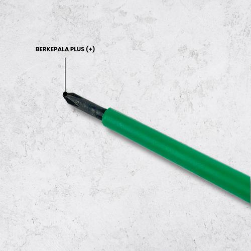 [EZO.6800092] YUEFEIBAO Feibao TestPen / Tespen / Test pen / Obeng Kepala Plus & Minus / Gagang Karet / Besi CR-V / F48-103 - Plus (+)
