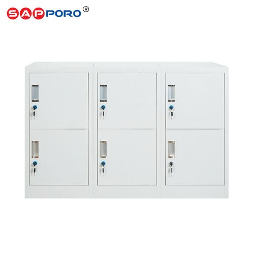 [EZO.6800085] SAPPORO WEIMAR 6 - Loker Besi Dinding 6 Pintu | Wall Mount Locker 6 Doors Furniture