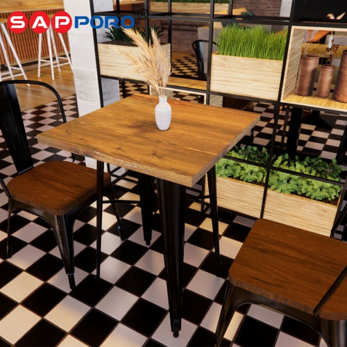 [EZO.6800132] SAPPORO MORABY 60 - Meja Cafe | Meja Tolix | Dining Table