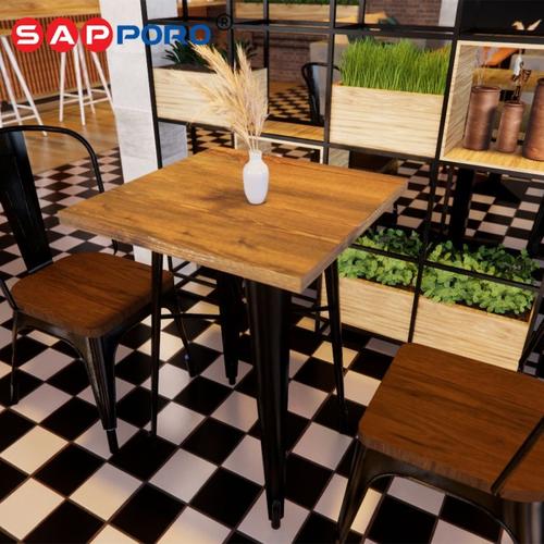[EZO.6800132] SAPPORO MORABY 60 - Meja Cafe | Meja Tolix | Dining Table