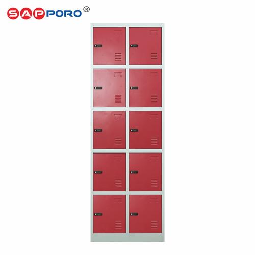 [EZO.6800147] SAPPORO LUNEN 10 - Loker Besi 10 Pintu | Steel Locker 10 Doors Furniture