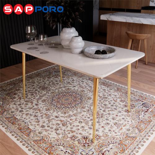 [EZO.6800178] SAPPORO ATESSA - Meja Makan Marmer | Dining Table