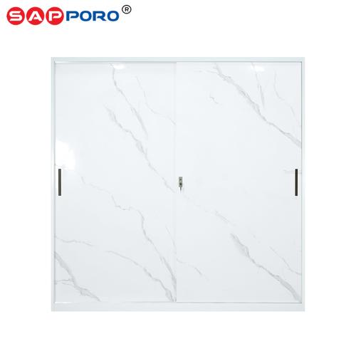 [EZO.6800184] SAPPORO BELLAGIO - Lemari Pakaian Besi Sliding Door | Steel Wadrobe