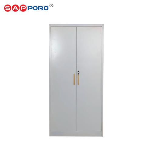 [EZO.6800225] SAPPORO BARI - Lemari Pakaian Besi 2 Pintu | Steel Wardrobe 2 Doors