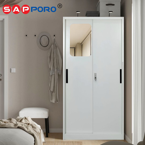 [EZO.6800427] SAPPORO SABINA - Lemari Pakaian Besi Sliding Door