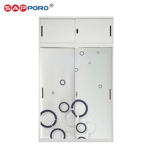 [EZO.6800246] SAPPORO PERUGIA - Lemari Pakaian Besi Sliding Door