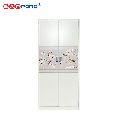 [EZO.6800248] SAPPORO ANCONA - Lemari Pakaian Besi 2 Pintu | Steel Wardrobe 2 Doors