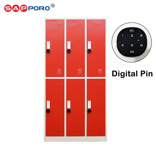 [EZO.6800249] SAPPORO ESSEN 6 - Loker Besi 6 Pintu | Steel Locker 6 Doors