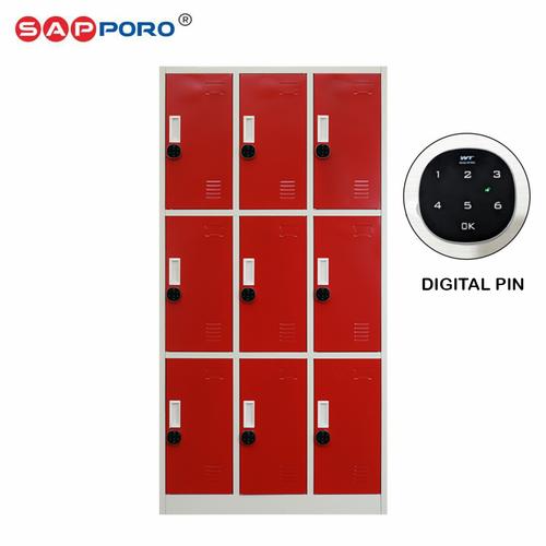 [EZO.6800268] SAPPORO KOLN 9 - Loker Besi 9 Pintu | Steel Locker 9 Doors