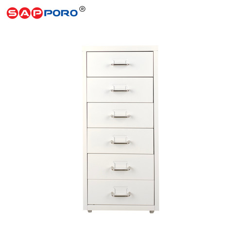 [EZO.6800291] SAPPORO ALZEY - Lemari Kantor | Lemari Besi Portable 6 Laci