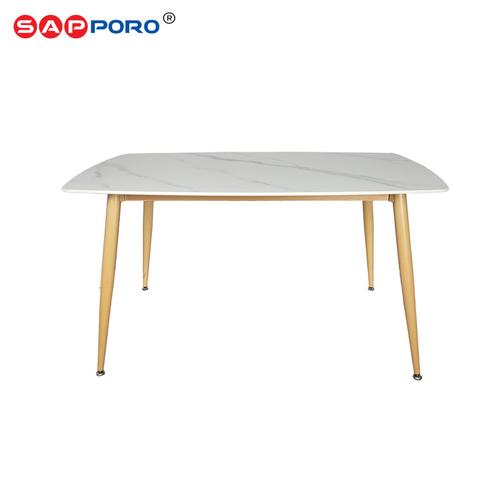[EZO.6800308] SAPPORO PESCARA - Meja Makan Marmer Rock Beam | Dining Table